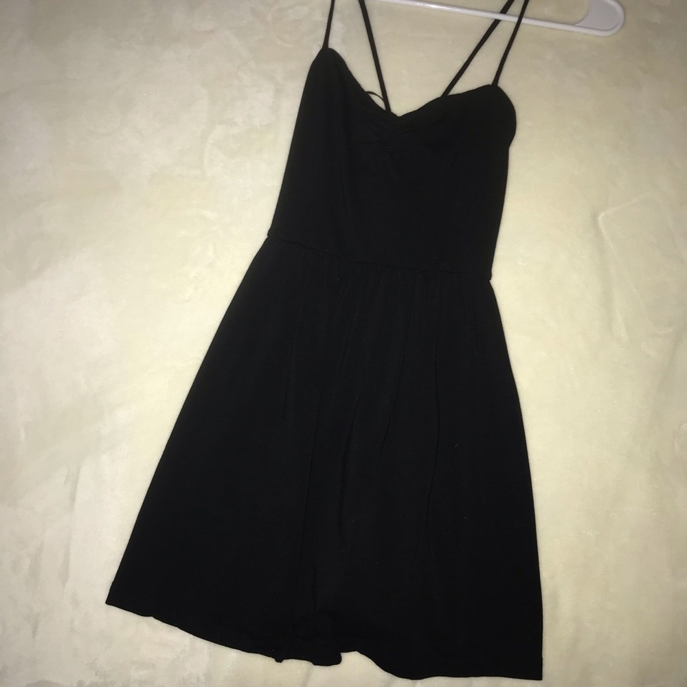 A-line Lace Up Back Dress